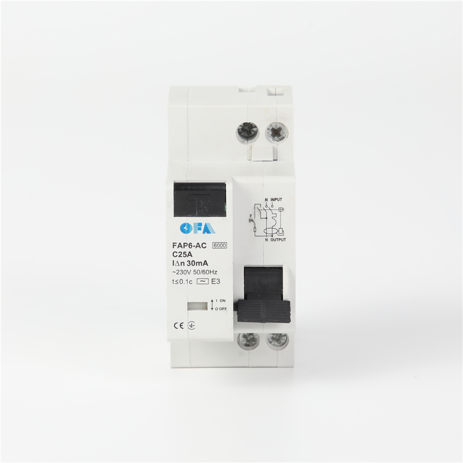 OEM OFAP6-AC High-Performance Waterproof Residual Current Operated Circuit Breaker with Overcurrent Protection Factory, Suppliers