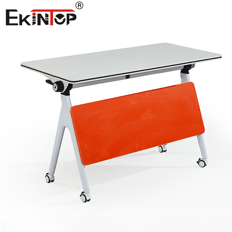 Ekintop Sliding Movable Adjustable Foldable Training Computer Desk Training Room Tables