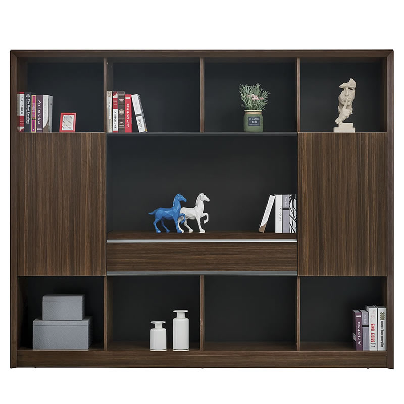 Modern Office Furniture Filing Cabinet with Glass Doors (H30-0634)