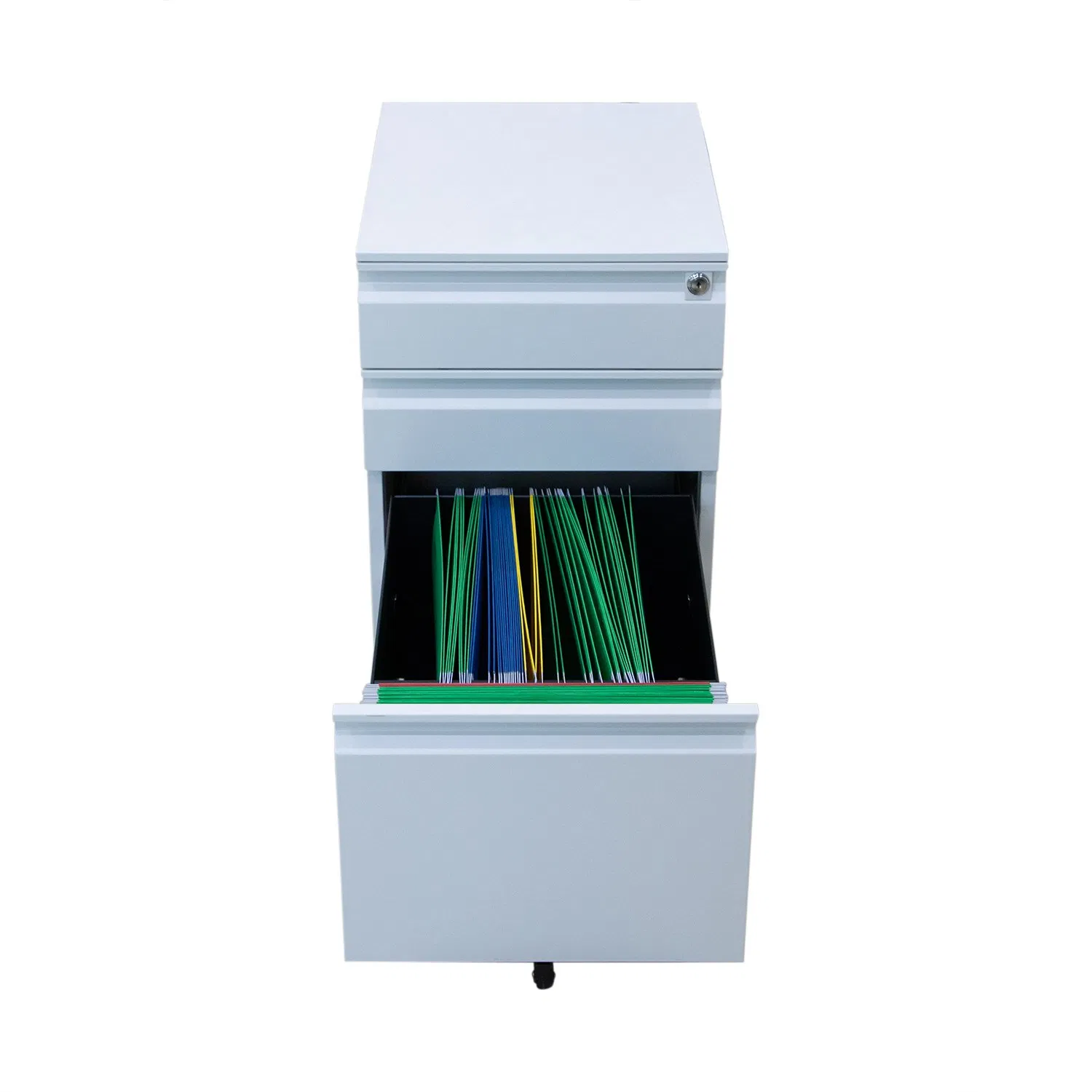 3 Drawer Steel Mobile Pedestal with Digital Lock