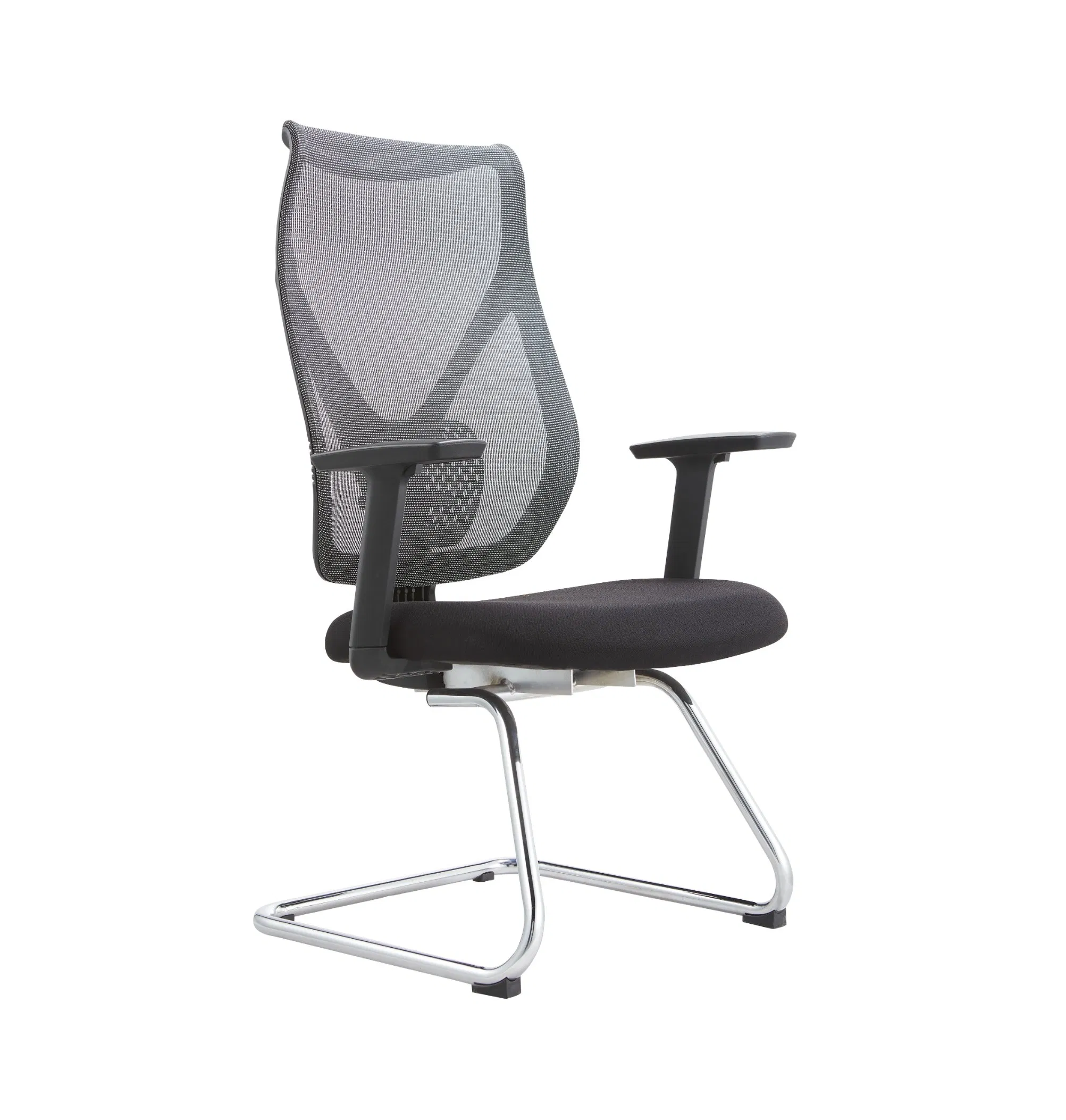 Best Selling Office Chair with No Without Wheel Mesh Fabric Sled Stationary for Meeting Reception Visitor Guest Events Waiting