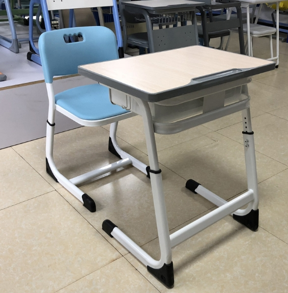 Height Adjustable Single Student Desk and Chair Plastic School Chair UAE