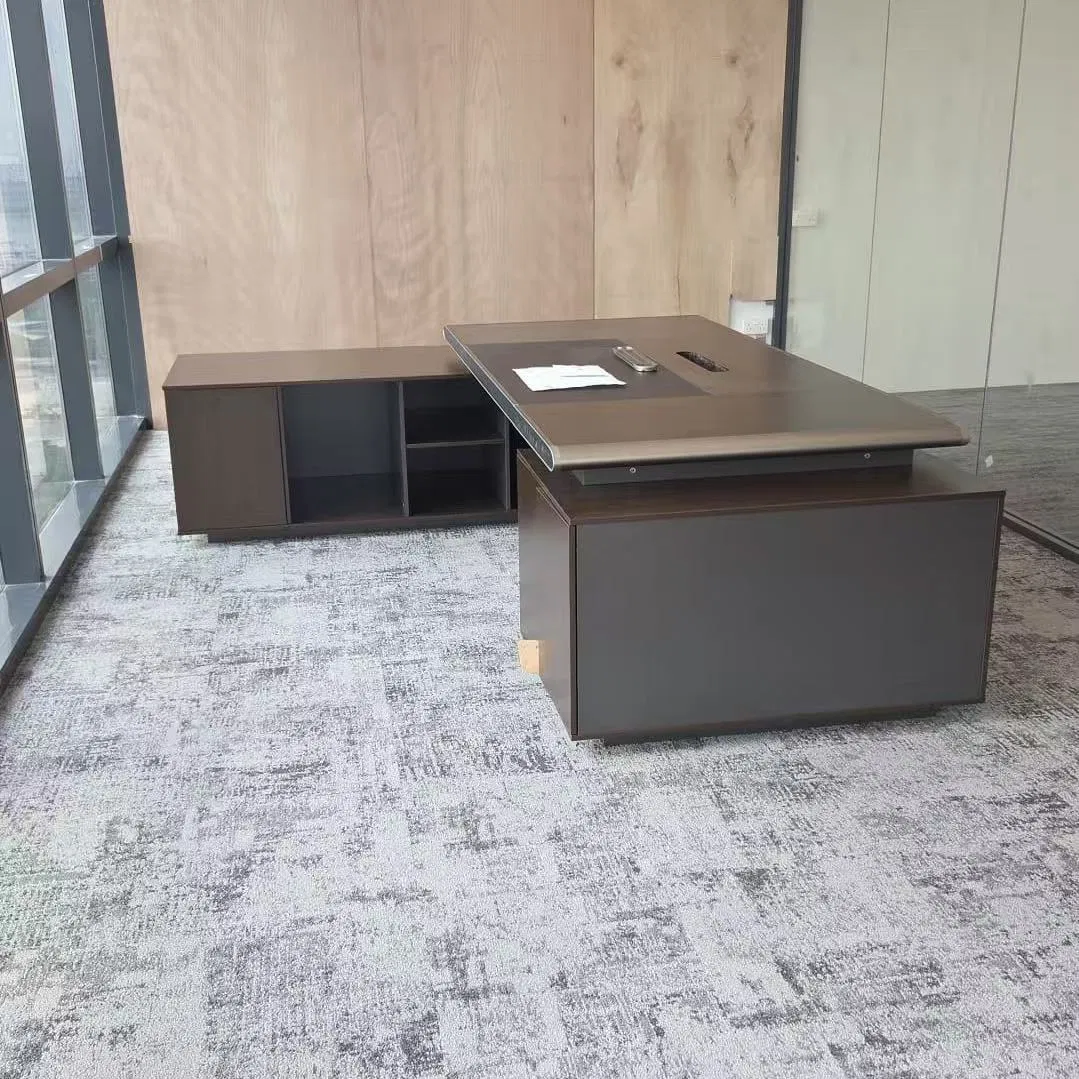 Modular Office Partition Workstation Desk with Storage Cabinet for Open Workspace Furniture