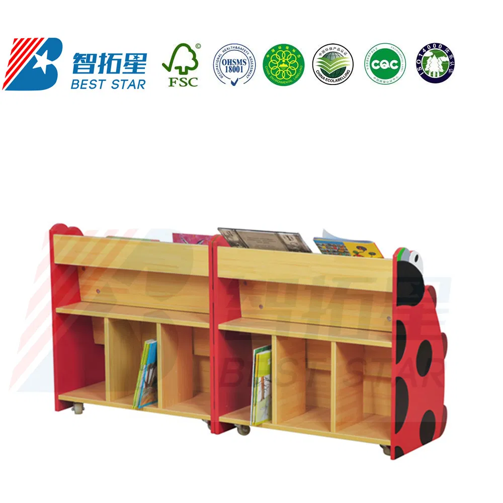 Kids Cartoon Bookcase Bookshelf, School Library Book Rack, Playroom Furniture, Children Storage Book Shelf