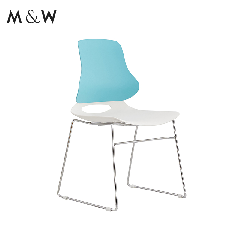 M&W Modern Conference Office Guest Meeting Room Visitor Without Arms Furniture Waiting Training Chair