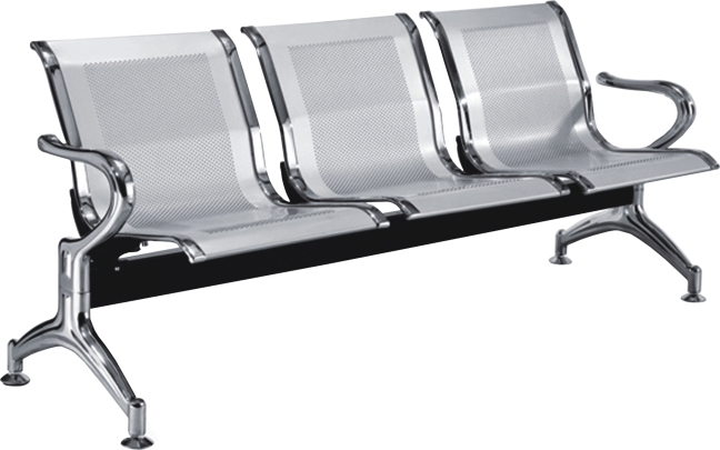 Airport Reception Seat Bench Waiting Room Chairs 2 Seat Guest Chairs with Arms for Office Bank Hospital