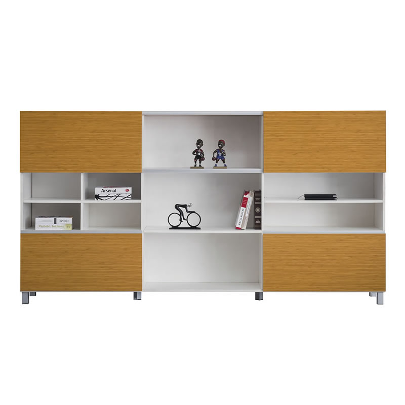 Wood Filing Cabinet with Small Drawer Bookshelf Office Cabinet (H60-0611)