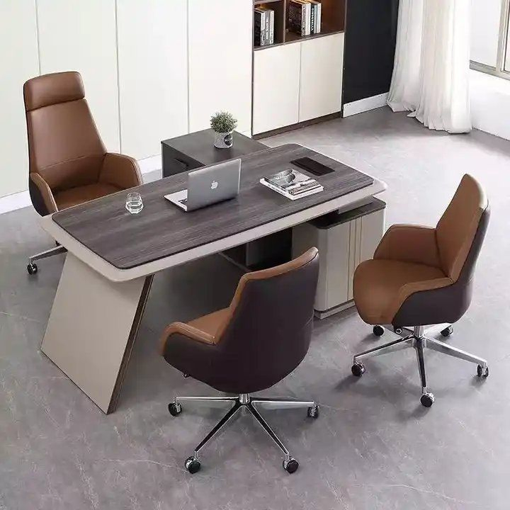 Low Back Comfortable Simple Ergonomic Waiting Guest Meeting Office Leather Chair