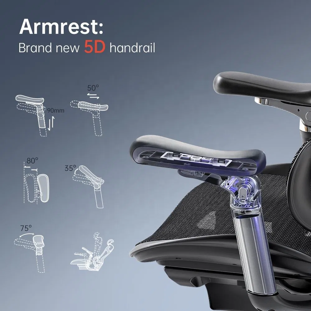 Mesh Conference Meeting Room Gaming Task Computer Boss Executive Home Office Ergonomic Chair with Footrest