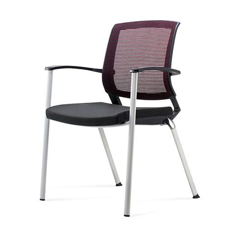 Cheap Office Waiting Room Chairs with 4 Four Legs No Wheels Guest Manager Visitor Task Office Chair