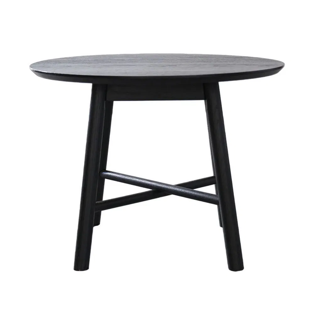 Practical Customizable Solid Wood Round MDF Coffee Table for Staff Lounge
