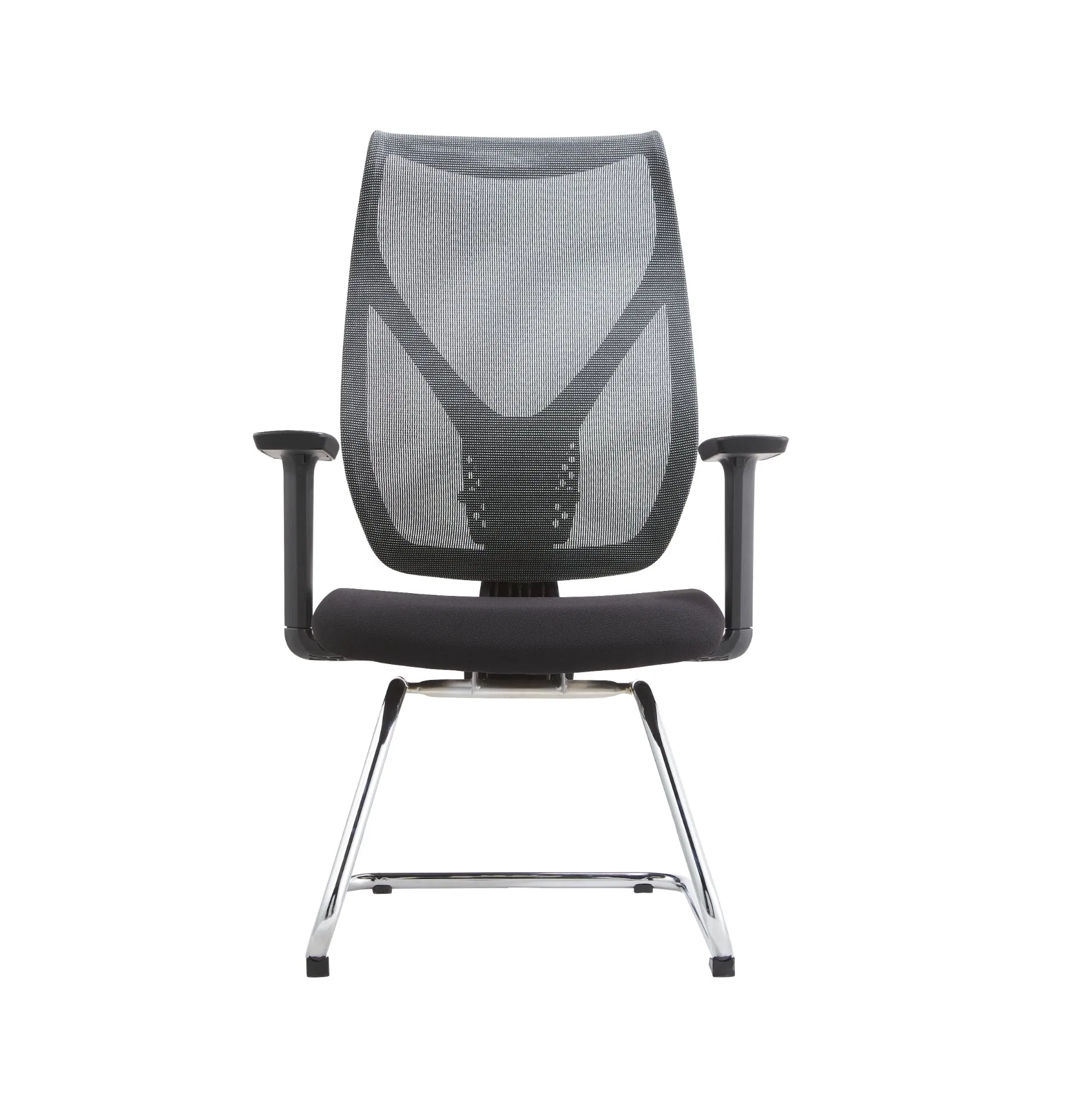 Best Selling Office Chair with No Without Wheel Mesh Fabric Sled Stationary for Meeting Reception Visitor Guest Events Waiting