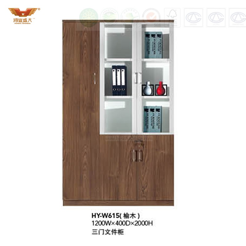Modern Office Furniture Filing Cabinet with Glass Doors (H30-0633)