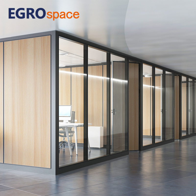 Egrospace Partition Glass Office Walls Aluminum Wall Furniture Modular Glass Office Partition