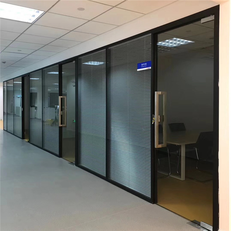 Soundproof Double Glazing Glass High Partition Office Privacy Screen