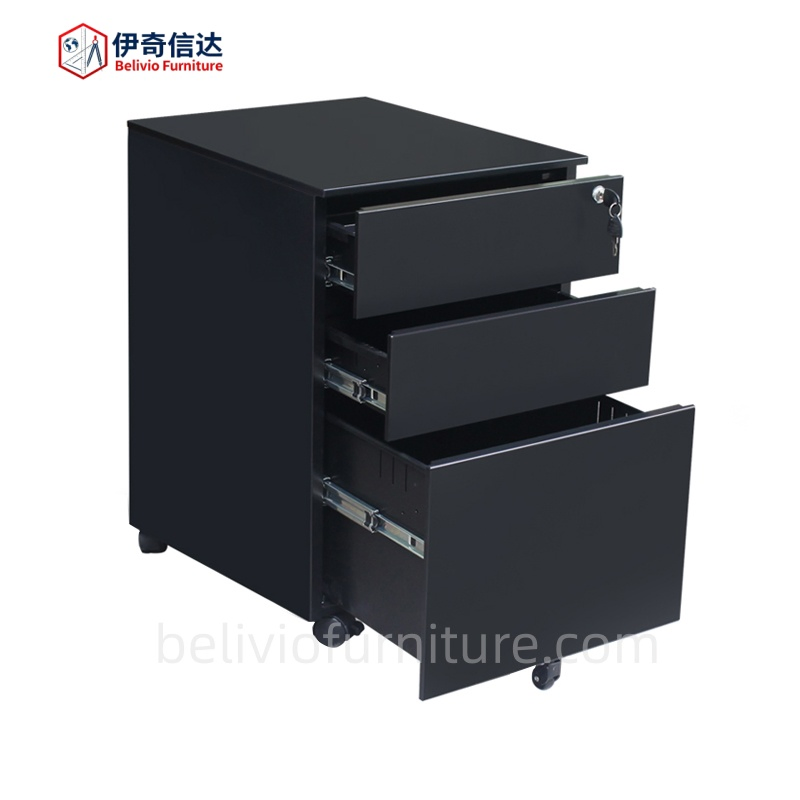 Mobile Pedestal Office Mobile Pedestal Metal 3 Drawer Filing Cabinet Locker Pedestal
