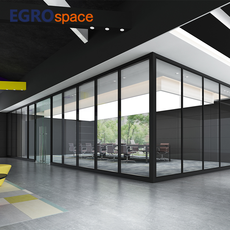 Egrospace Partition Glass Office Walls Aluminum Wall Furniture Modular Glass Office Partition