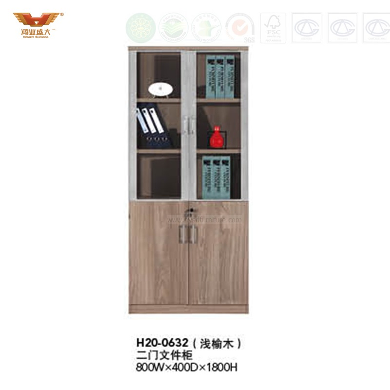 Modern Melamine Glass Door Filing Cupboard (H20-0632)