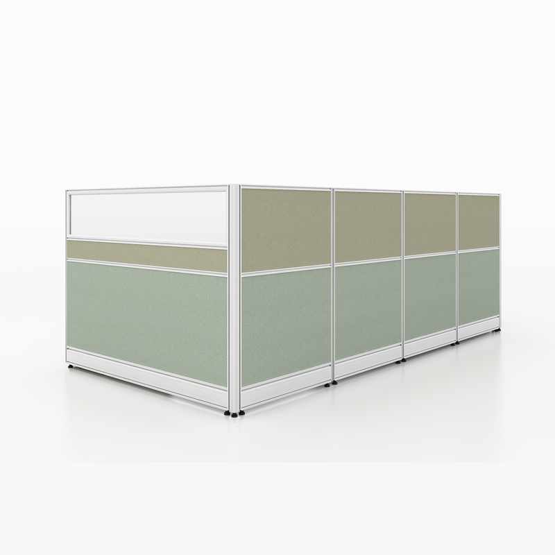 New Arrival Workstation Furniture Glass Screen Fabric Office Desk Partition