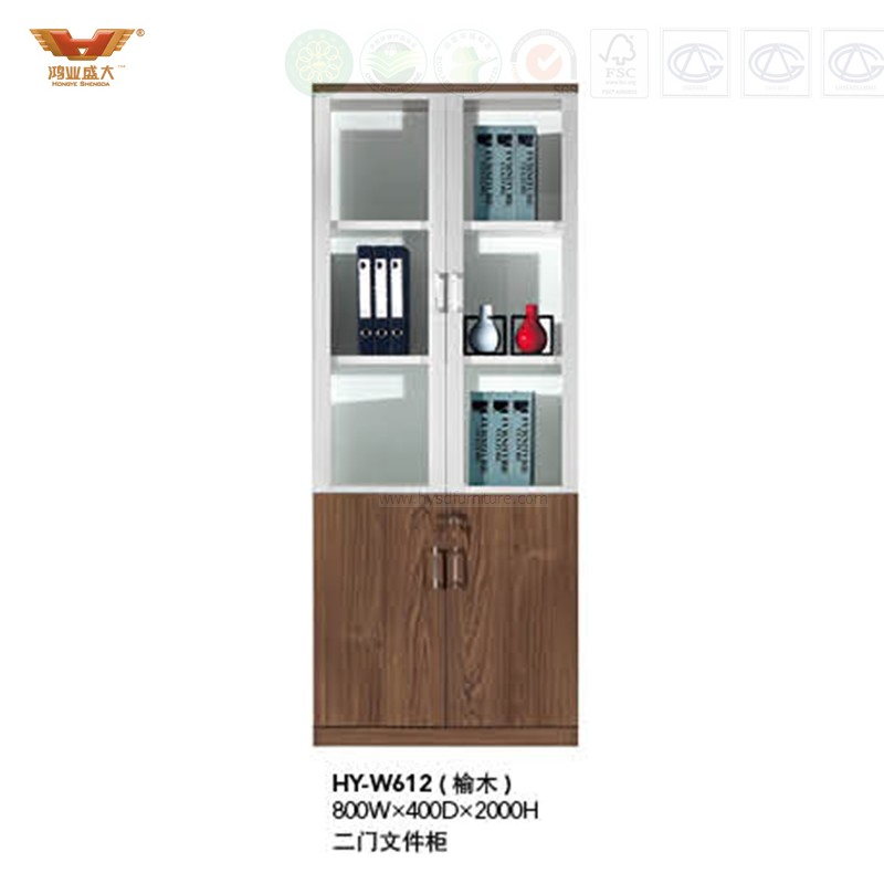 Modern Office Furniture Filing Cabinet with Glass Doors (H30-0633)
