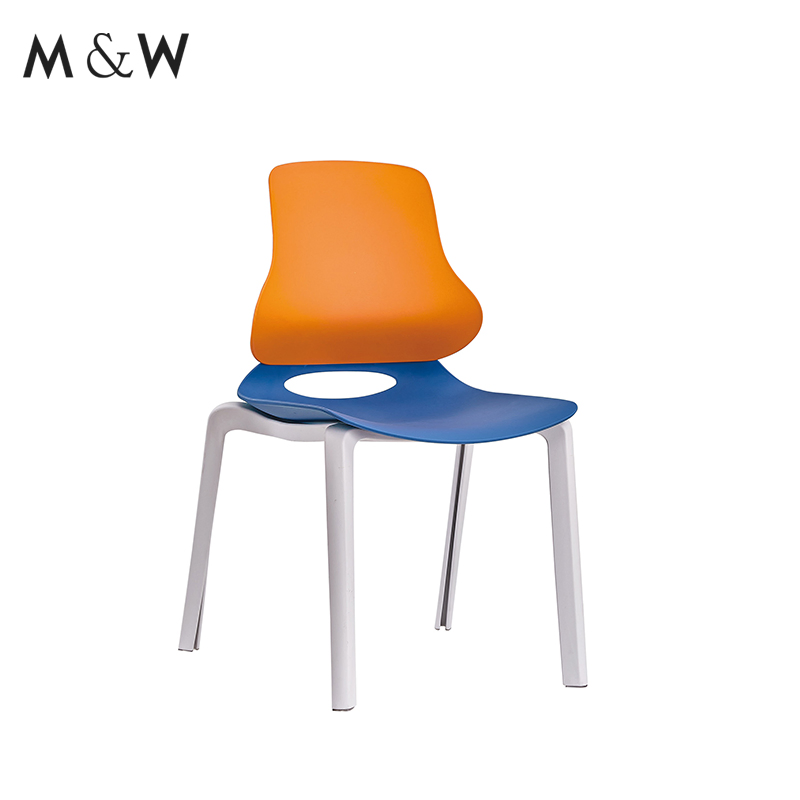 M&W Modern Conference Office Guest Meeting Room Visitor Without Arms Furniture Waiting Training Chair
