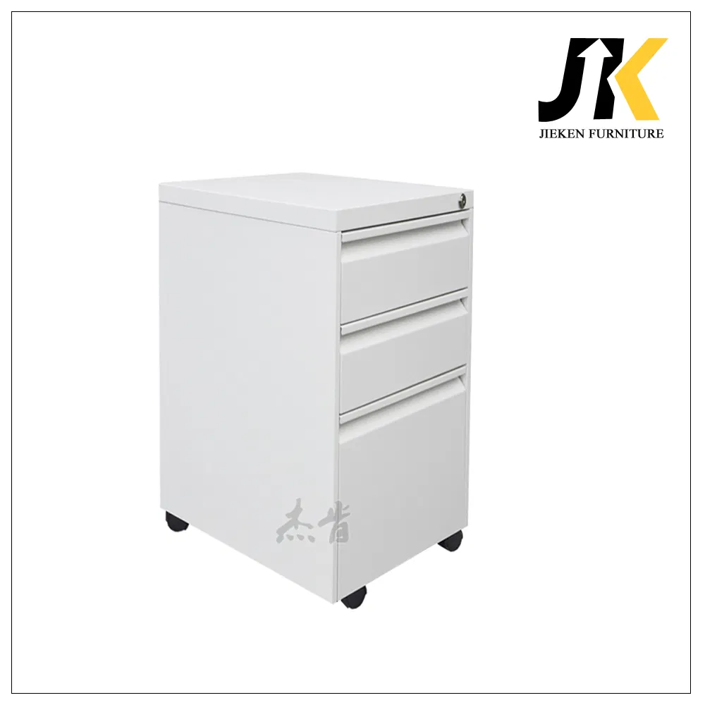 Two Equal Sized Drawers Metal File Storage Mobile Steel Pedestal