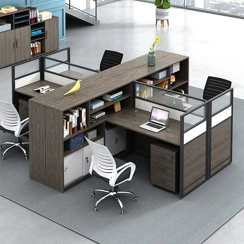 Office Furniture Table Computer Modular Cubicle Desks Modern Office Desk Writing Workstation