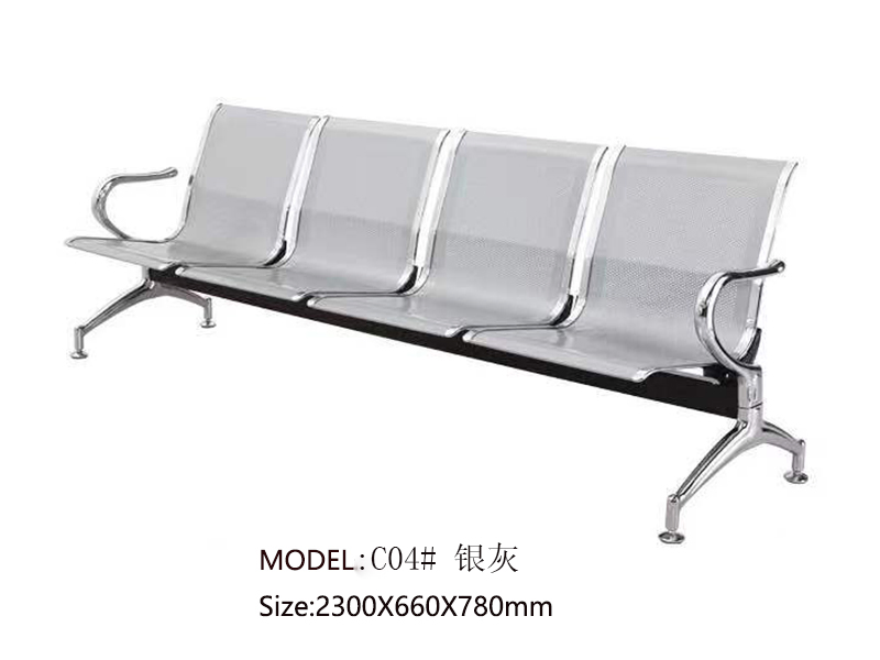 Leather Padded Waiting Room Guest Chair Bench