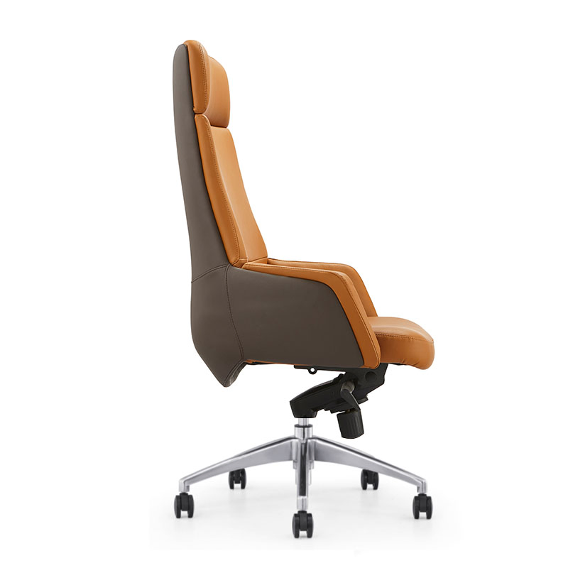Low Back Comfortable Simple Ergonomic Waiting Guest Meeting Office Leather Chair