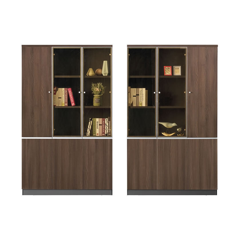 Modern Office Furniture Filing Cabinet with Glass Doors (HY-W618)