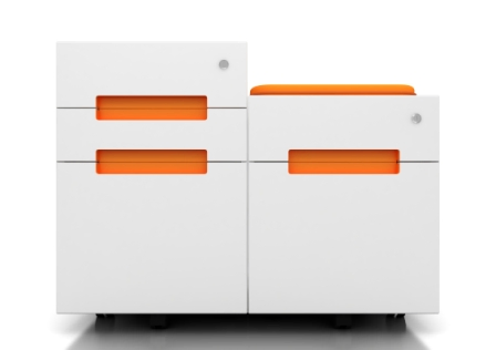 Modern Steel 3-Drawer Mobile Pedestal (iCab-M3D)