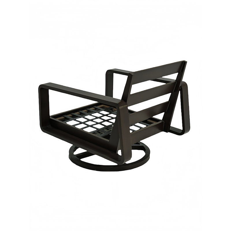 Elegant Aluminum Outdoor Coffee Table with Matching Lounge Chair