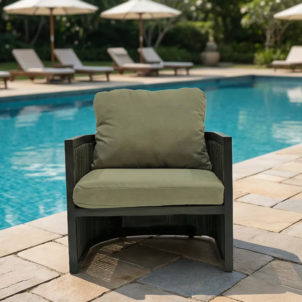 Functional Aluminum Outdoor Coffee Table with Swivel Lounge for Outdoor Use