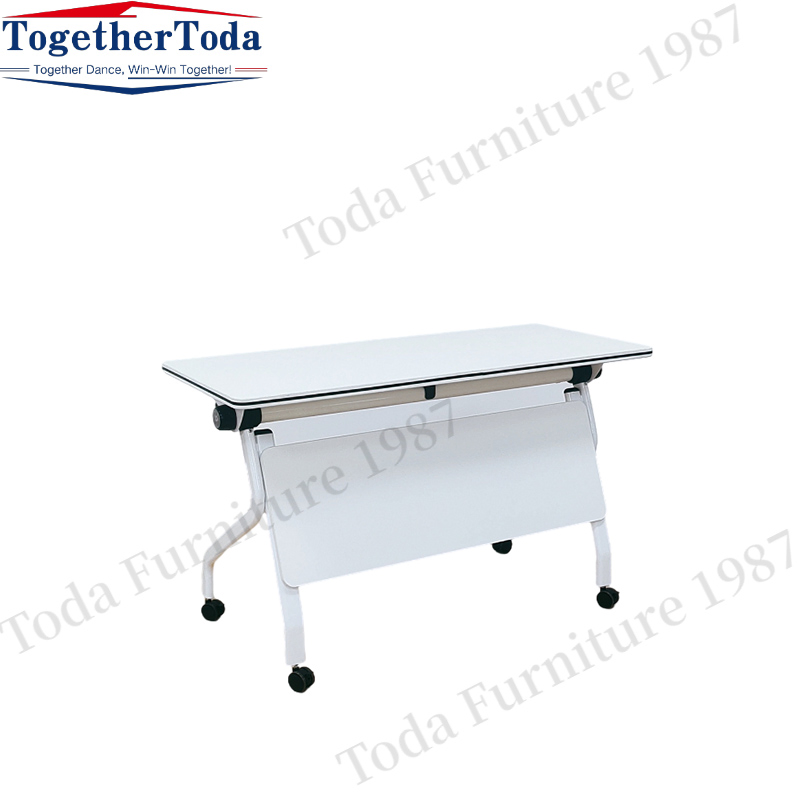 Primary and Secondary School Furniture Folding Training Table Classroom Room Foldable Student Desk Mobile Flip Top Study Table