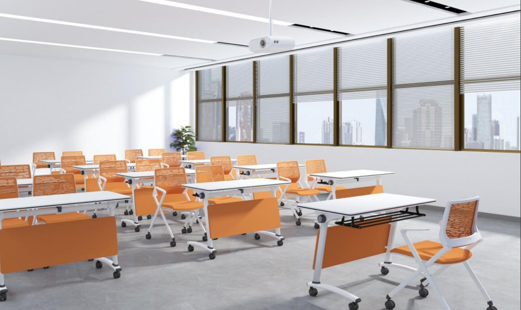 Collapsible Training Room Table Space-Saving Foldable Desk FT-020