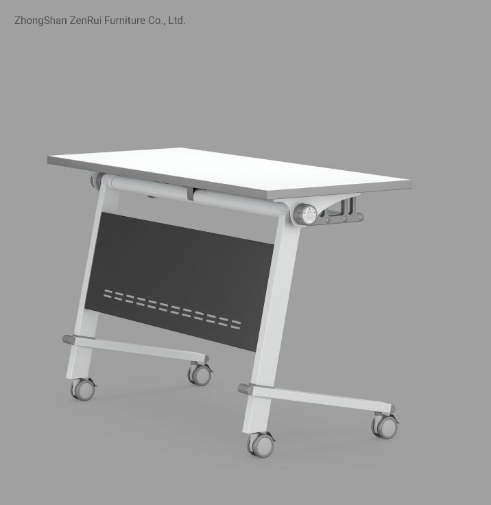 Hot Sale Office Room Simple Design Mobile Metal Folding Training Table