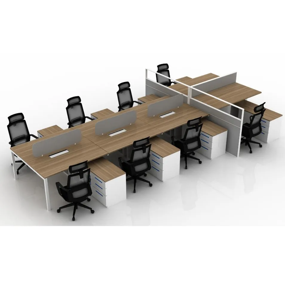 Office Workstation Angle View