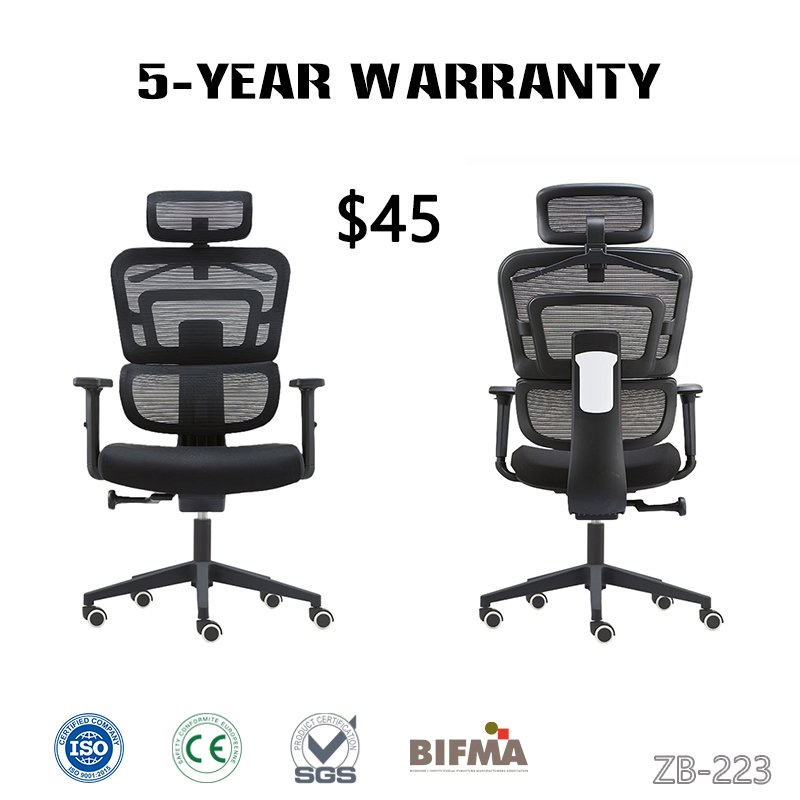 Foshan Classic Hot Sell Desk Task Computer Meeting Workstation Staff Director Swivel Ergonomic Office Mesh Chair for Government Project Sillas De Oficina