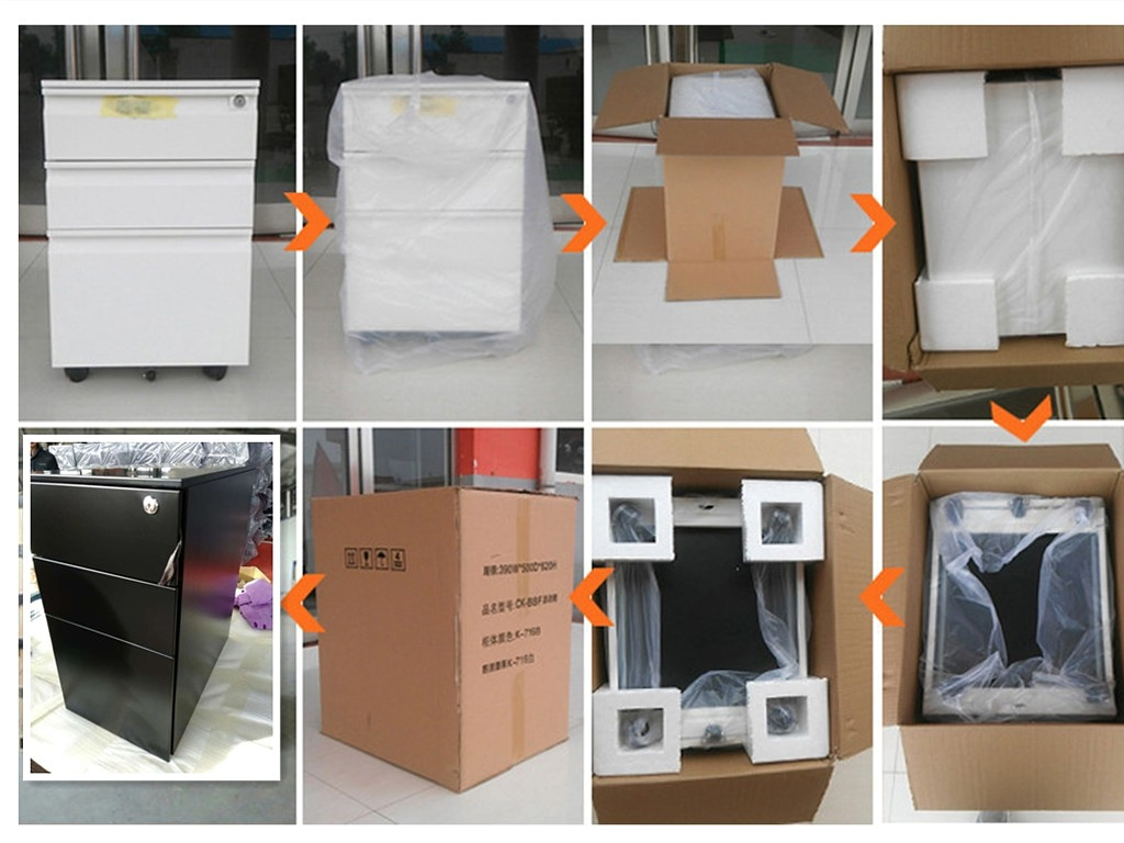 Stylish Mobile Office Pedestal with 3 Spacious Drawers