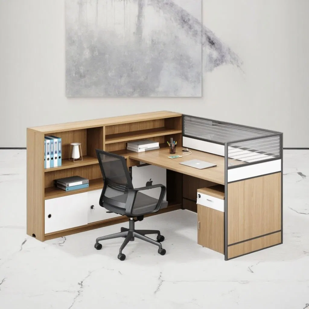 Flexible Office Furniture Desks Modern Desk Partition Customized Multiple People Modular Office Workstation