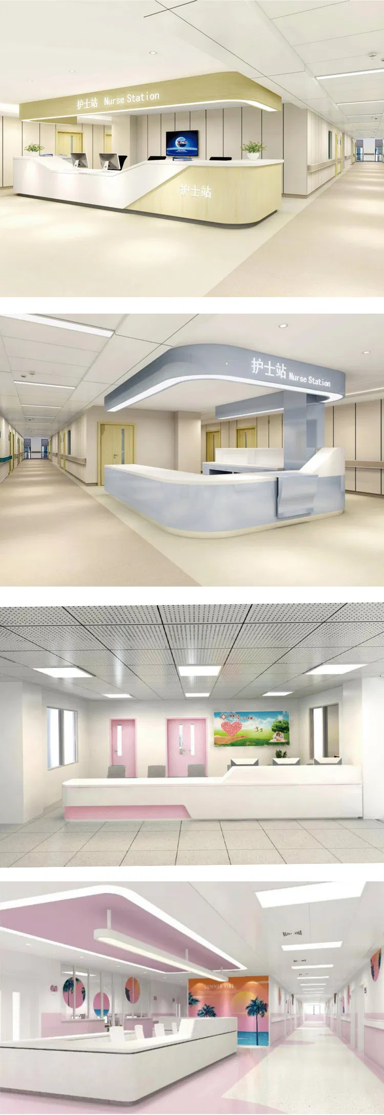 Functional Reception Desk for Medical Offices and Nurse Stations