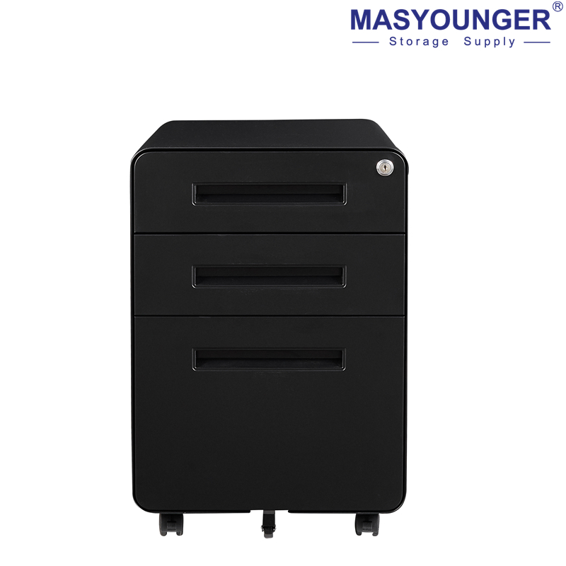 Masyounger My-MP-04 Powder Coated Under Desk Mobile Pedestal for Office Workstation Storage