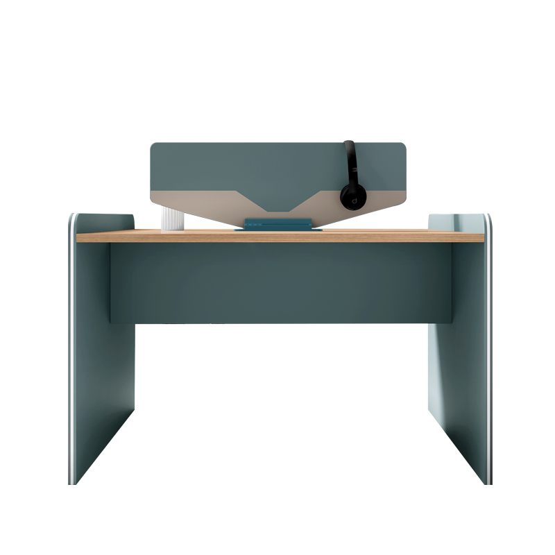 Moodern Cubicle Call Center Wooden Modular Furniture Commercial Partition Computer Table Open Desk Office Workstation