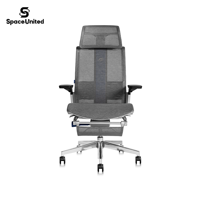 Spaceunited Factory Direct Mesh Task Chair Conference Room Swivel Office Chair Lumbar Support Base Ergonomic Chair