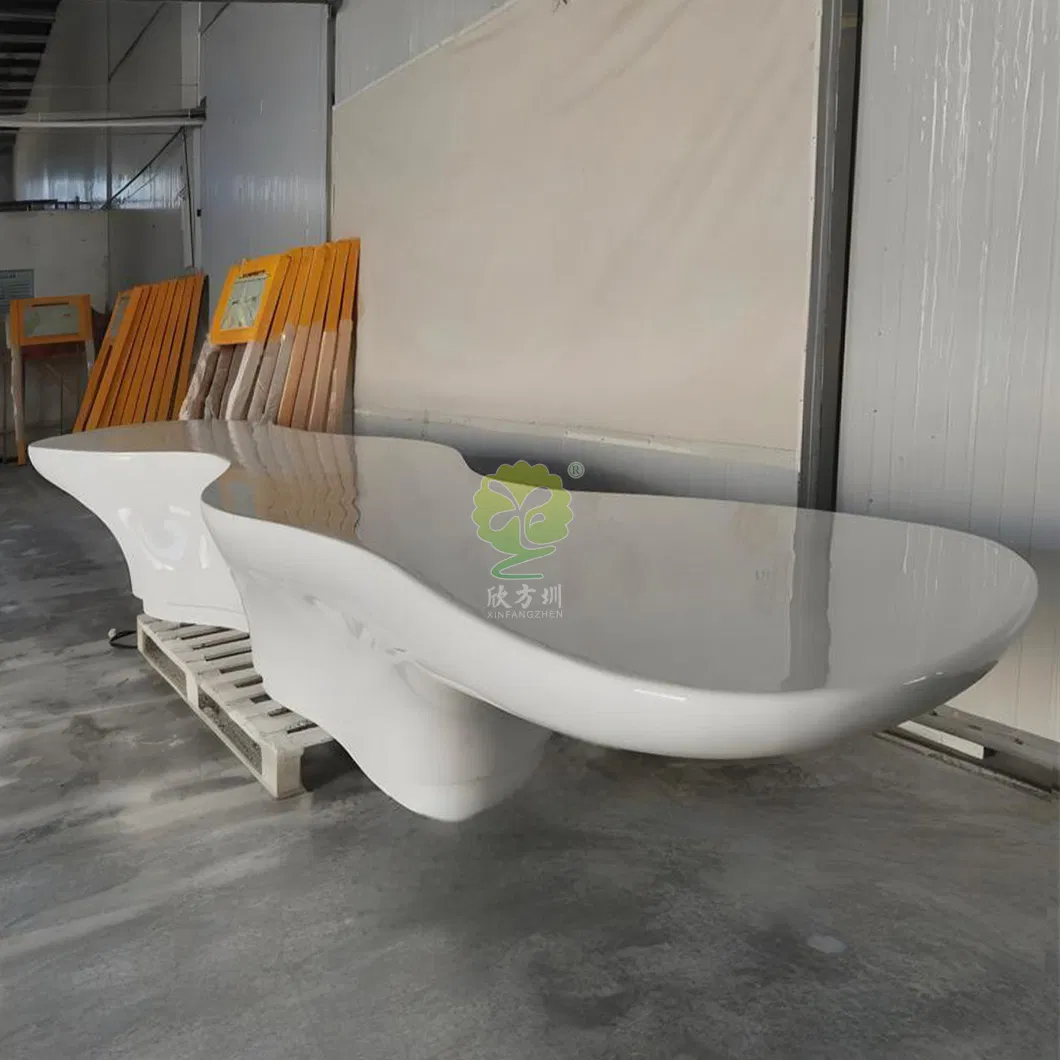 FRP Front Desk Creative Bar Hotel Paint Cashier Reception Counter Custom Manufacturer