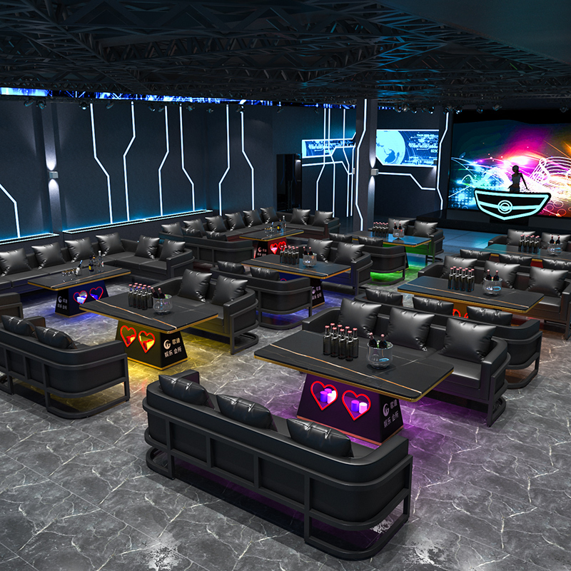 Night Club Bar Lounge Furniture Nightclub Illuminated Waterproof LED Bar Table LED Furniture Center Coffee Club Tables for Bar