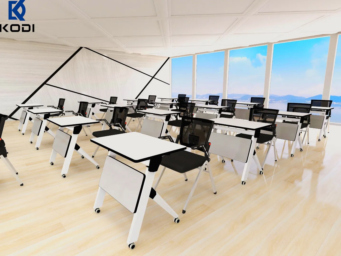 Foshan Creative Foldable Simple Meeting Room School Training Room Office Folding Table