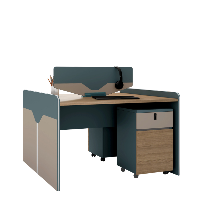 Moodern Cubicle Call Center Wooden Modular Furniture Commercial Partition Computer Table Open Desk Office Workstation