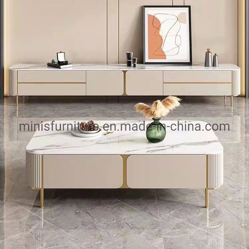 Modern Elegant Home/Hotel Living Room Tea Table Furniture Lounge Marble Coffee Table
