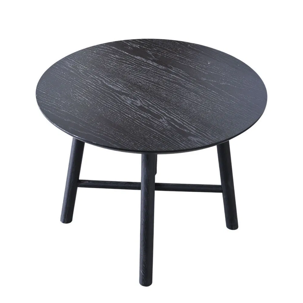Practical Customizable Solid Wood Round MDF Coffee Table for Staff Lounge